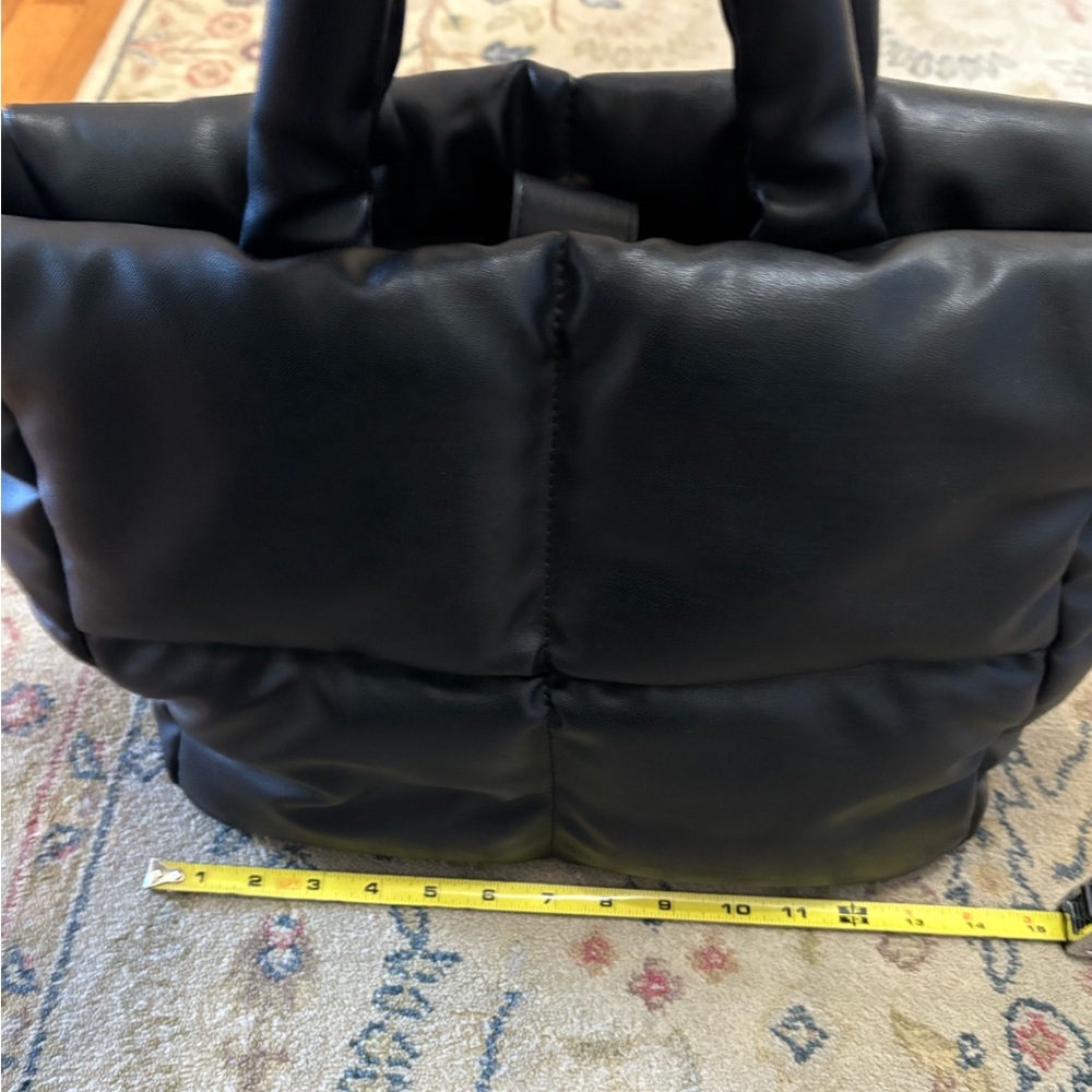 Anthropologie Black Puffer Tote Bag - Picture 4 of 9